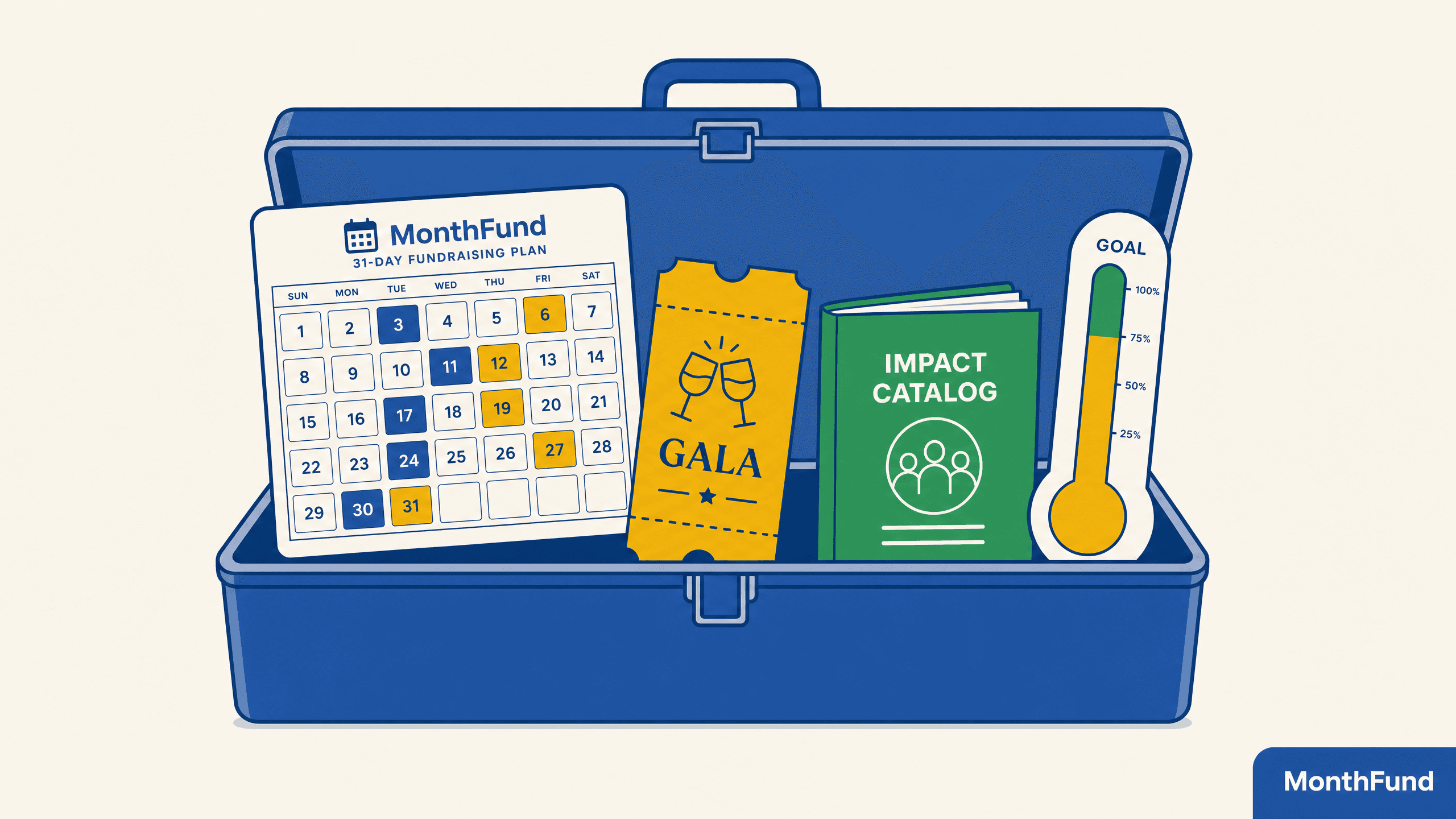 How calendar fundraisers fit with galas, catalogs, and other fundraising (toolkit, not replacement)